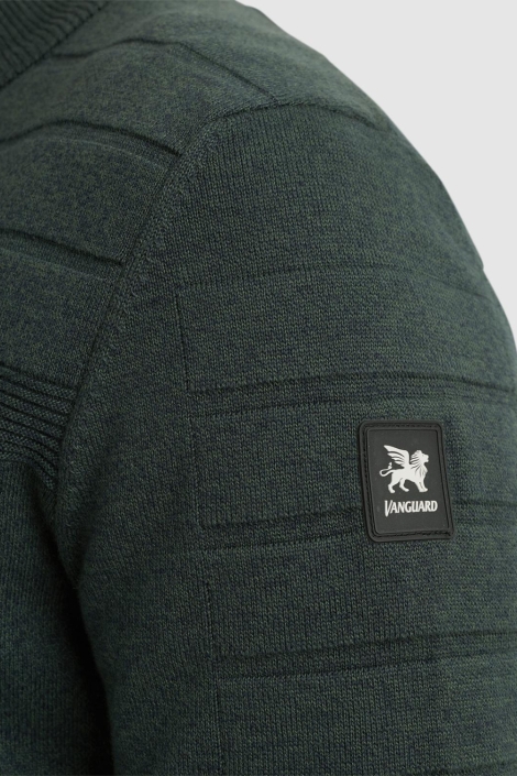 Vanguard zip jacket cotton bonded mouline